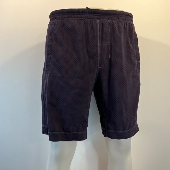Lululemon Men's Run: Response Short Mini Polka Dot Purple Black - Size Medium - Picture 3 of 7